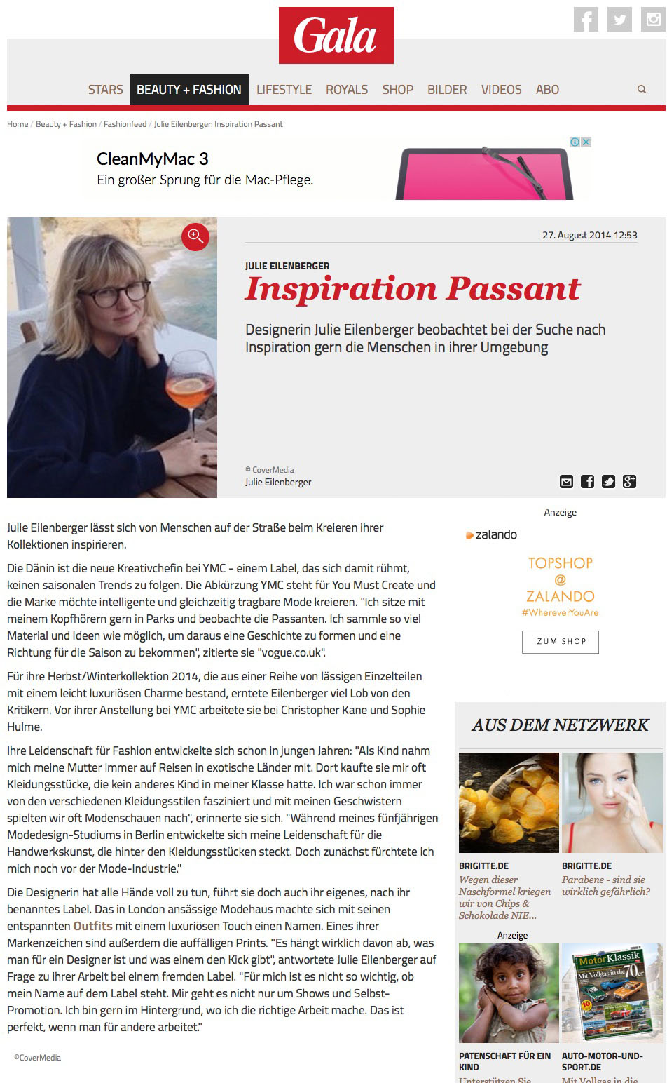 Julie Eilenberger: Inspiration Passant | GALA.DE